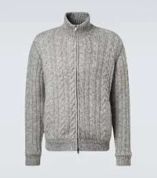 Cable-knit wool jacket Cable-knit wool jacket