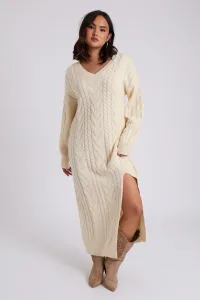 Cable V Neck Midaxi Dress L Cable V Neck Midaxi Dress L