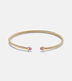 Cablespira Flex Micro 18kt gold cuff bracelet with tourmaline Cablespira Flex Micro 18kt gold cuff bracelet with tourmaline