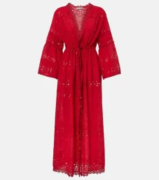 Cafetan Tallulah brodé en coton Cafetan Tallulah brodé en coton