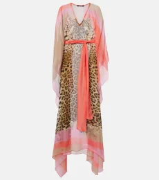 Caftan imprimé en soie Caftan imprimé en soie