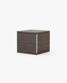 CAIRO Bedside Cabinet & Table Smoked Eucalyptus Veneer Matte CAIRO Bedside Cabinet & Table Smoked Eucalyptus Veneer Matte