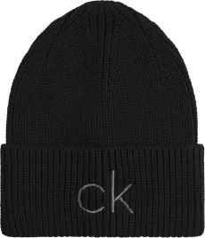 Calvin Klein Women Knitted Hat Re-Lock Winter, Black (Ck Black), One Size Calvin Klein Women Knitted Hat Re-Lock Winter, Black (Ck Black), One Size