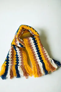 Cami Crochet Striped Scarf Cami Crochet Striped Scarf