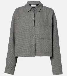 Camisa Adeline de algodón con pata de gallo Camisa Adeline de algodón con pata de gallo