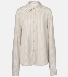 Camisa Agro de seda a rayas Camisa Agro de seda a rayas