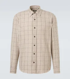 Camisa de algodón a cuadros Camisa de algodón a cuadros