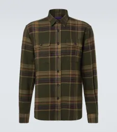 Camisa de cachemir a cuadros Camisa de cachemir a cuadros