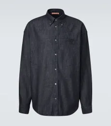 Camisa de denim bordada Camisa de denim bordada