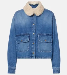 Camisa de denim con teddy Camisa de denim con teddy
