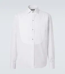 Camisa de esmoquin de algodón