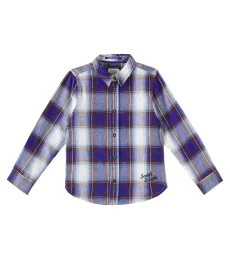 Camisa de franela de algodón a cuadros Camisa de franela de algodón a cuadros