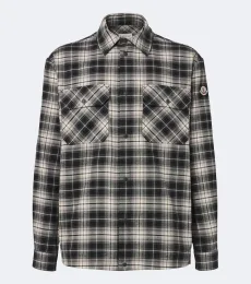 Camisa de franela de algodón a cuadros