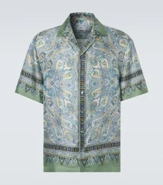 Camisa de sarga de seda con paisley Camisa de sarga de seda con paisley