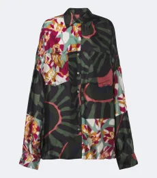 Camisa de sarga estampada Camisa de sarga estampada