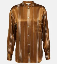 Camisa de seda a rayas Camisa de seda a rayas