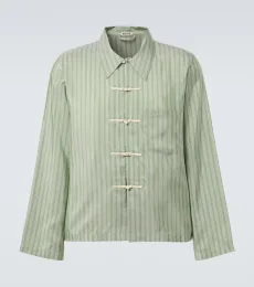 Camisa Sylvan de seda a rayas Camisa Sylvan de seda a rayas