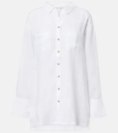 Camisa White Bay de lino Camisa White Bay de lino
