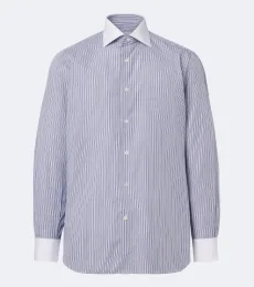 Camisa William de popelín de algodón a rayas