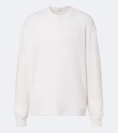 Camiseta con botones de algodón y cachemir Camiseta con botones de algodón y cachemir
