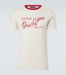 Camiseta de algodón estampado Camiseta de algodón estampado