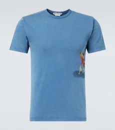 Camiseta de jersey de algodón estampada Camiseta de jersey de algodón estampada