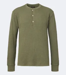 Camiseta Henley de algodón Camiseta Henley de algodón