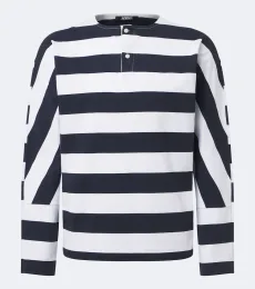 Camiseta Henley Marinière de algodón a rayas Camiseta Henley Marinière de algodón a rayas