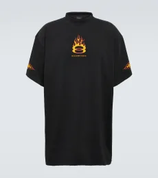 Camiseta oversized de jersey de algodón Camiseta oversized de jersey de algodón