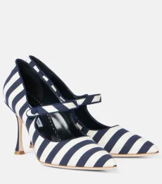 Campari 90 striped Mary Jane pumps Campari 90 striped Mary Jane pumps