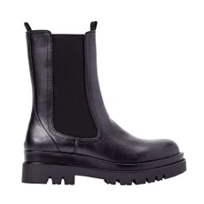 Candide Platform Chelsea Boots for Women - Chunky Heeled Boots, Faux Leather Platform Boots, Boots f Candide Platform Chelsea Boots for Women - Chunky Heeled Boots, Faux Leather Platform Boots, Boots f