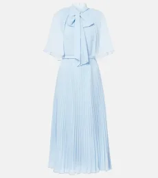 Caped chiffon midi dress Caped chiffon midi dress