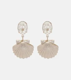 Capesante embellished drop earrings