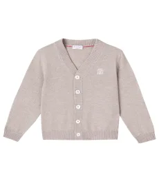 Cardigan brodé en cachemire Cardigan brodé en cachemire