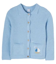 Cardigan brodé en coton Cardigan brodé en coton