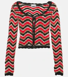 Cardigan court en coton au crochet Cardigan court en coton au crochet