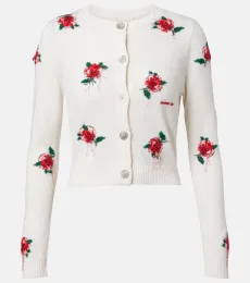 Cárdigan de lana floral Cárdigan de lana floral