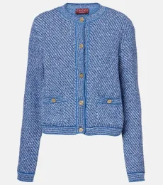 Cardigan Double G en coton mélangé Cardigan Double G en coton mélangé