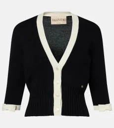 Cardigan en coton à nœuds Cardigan en coton à nœuds
