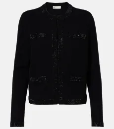 Cardigan en laine mélangée à ornements