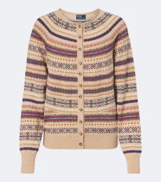Cárdigan Fair Isle de lana en jacquard Cárdigan Fair Isle de lana en jacquard