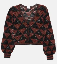 Cardigan Malia en crochet de coton Cardigan Malia en crochet de coton