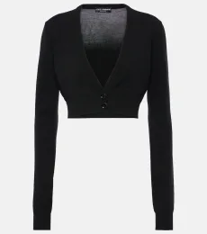 Cardigan raccourci en laine vierge Cardigan raccourci en laine vierge