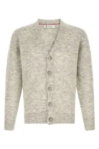 Cardigan with metal buttons