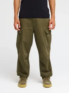 Cargo - Men Green Straight Corduroy Trousers Cargo - Men Green Straight Corduroy Trousers