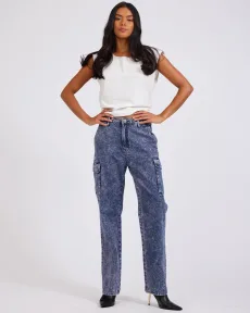 Cargo Motion Denim Jeans Denim Jeans - Cargo Motions Purple Size 26 One Teaspoon Cargo Motion Denim Jeans Denim Jeans - Cargo Motions Purple Size 26 One Teaspoon