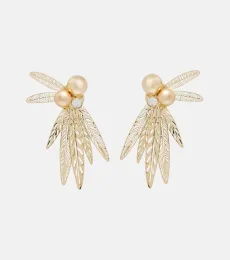Carolina Herrera Crystal-embellished clip-on earrings Carolina Herrera Crystal-embellished clip-on earrings