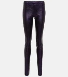 Carolyn metallic leather leggings Carolyn metallic leather leggings