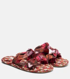 Carousel printed espadrille slides Carousel printed espadrille slides