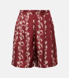 Carros silk twill Bermuda shorts Carros silk twill Bermuda shorts